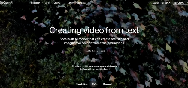 OpenAI 在 AI 生成視頻領域扔出一枚“王炸”，視頻生成模型“Sora”